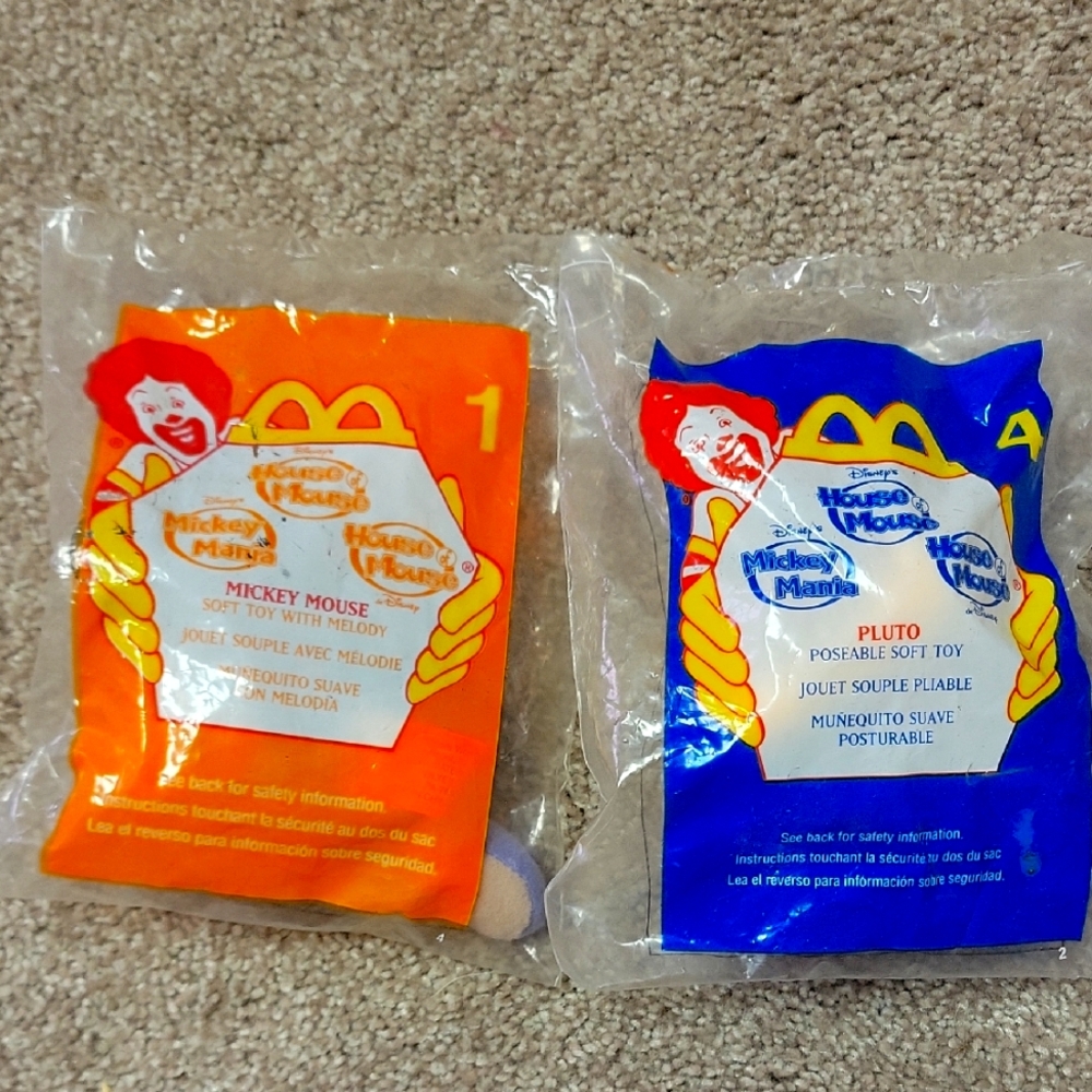 McDonald's Mickey Mouse and Pluto Toy Set
